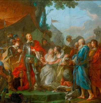 De wapens van Frankrijk en Navarra door François Boucher