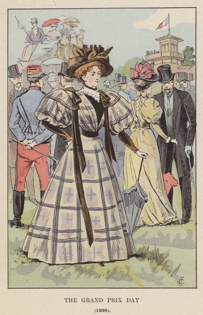 De Grand Prix Dag, 1895 door François Courboin