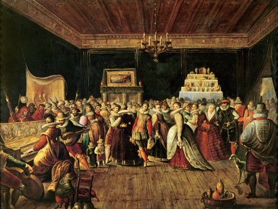 Een bal door Frans the Elder Francken