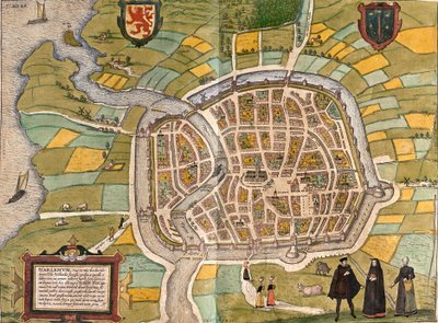 Plan van Haarlem, Nederland door Franz Hogenberg