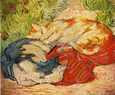 Katten door Franz Marc