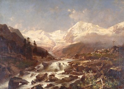 Koenigspitze-Tirol, 1877 door Franz Richard Unterberger