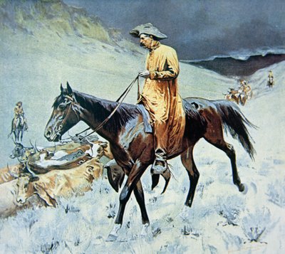 Op het pad door Frederic Remington