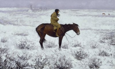 De herdersjongen, 1905 door Frederic Sackrider Remington