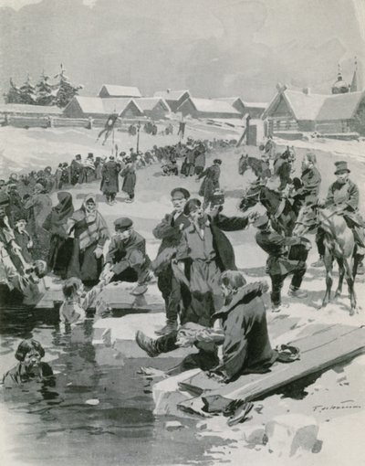 Zegenen van het water op het platteland door Frederic de Haenen