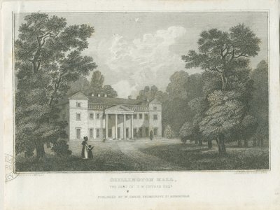 Chillington Hall: gravure door Frederick Calvert