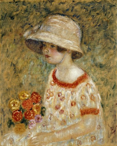 Portret van Frances Kilmer door Frederick Carl Frieseke