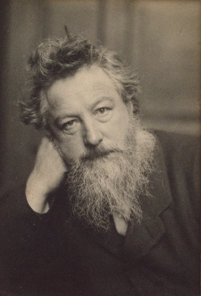 Portret van William Morris 1834-1896 door Frederick Hollyer