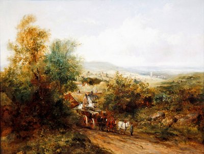 Landschap door Frederick Waters Watts