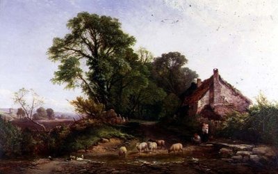 Bij Dedham, Essex door Frederick Waters Watts