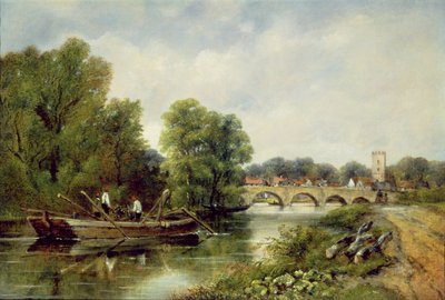 De brug bij Henley-on-Thames door Frederick Waters Watts