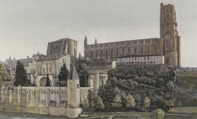 Albi, Kathedraal en Aartsbisschoppelijk paleis, Noordelijk overzicht door French Photographer