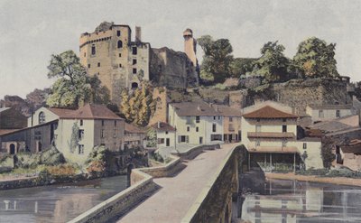 Clisson, Oude brug en ruïnes van het kasteel door French Photographer