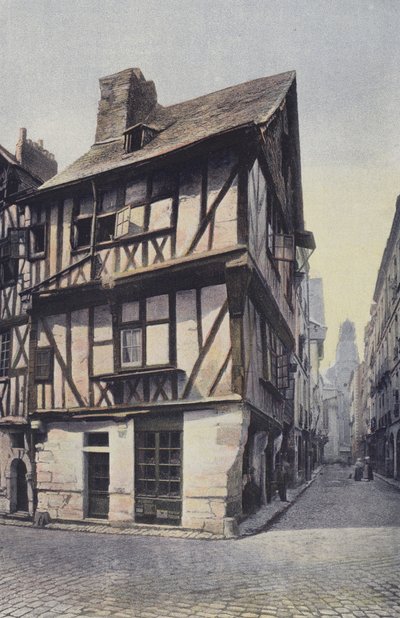 Nantes, Oude huizen, rue de la Juiverie door French Photographer