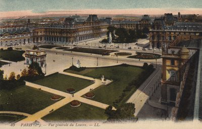 Parijs, Algemeen Uitzicht op het Louvre door French Photographer