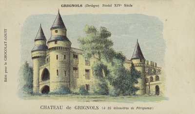 Kasteel van Grignols, Grignols, Dordogne door French School