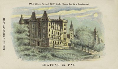 Kasteel van Pau, Pau, Basses-Pyrenees door French School