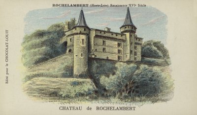 Kasteel van Rochelambert, Rochelambert, Haute-Loire door French School