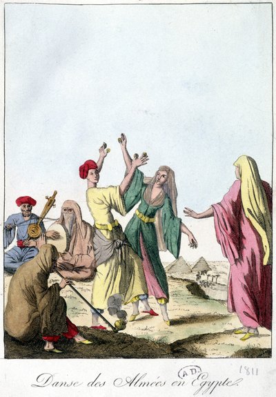 Dans van de Almies in Egypte. 1811. door French School