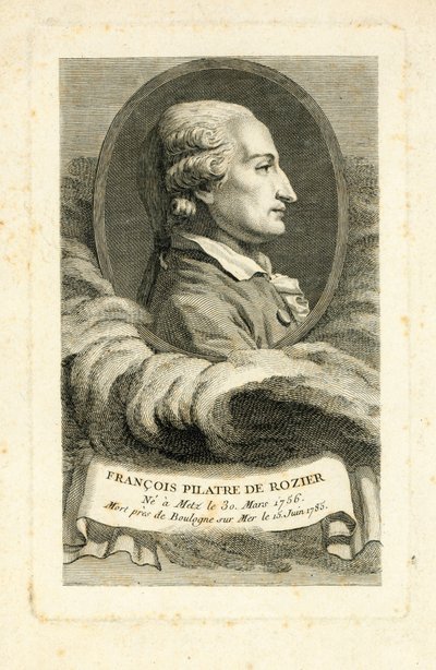 François Pilâtre de Rozier, ca. 1785 door French School