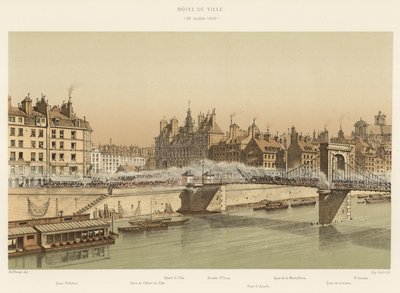 Hôtel de Ville, 28 juli 1830 door French School