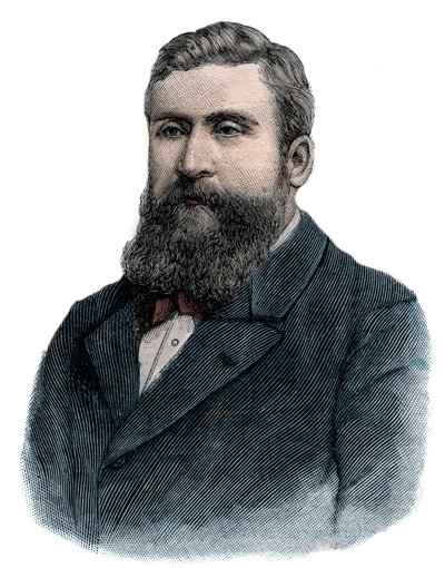 Jean Jaurès in 1898 - gravure door French School