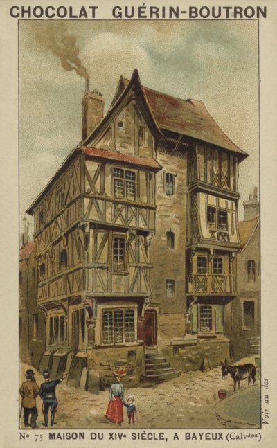 Huis uit de 14e eeuw, Bayeux, Calvados door French School