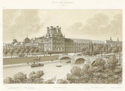 Palais des Tuileries, 1869 door French School