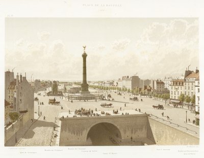 Place de la Bastille, 1841 door French School