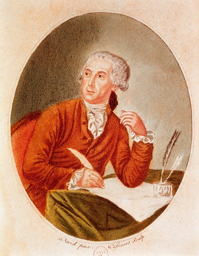 Portret van Antoine Laurent Lavoisier (1743-1794) door French School