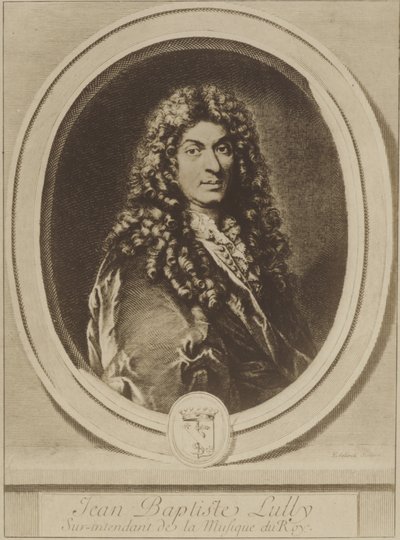 Portret van Jean-Baptiste Lulli door French School