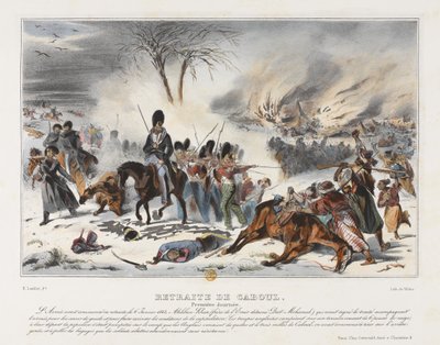 Terugtocht uit Kabul op 6 januari 1842 door French School