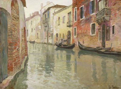 Een Venetiaanse Achterwater door Frits Thaulow