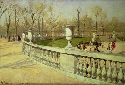 Jardin du Luxembourg, 1883 door Frits Thaulow