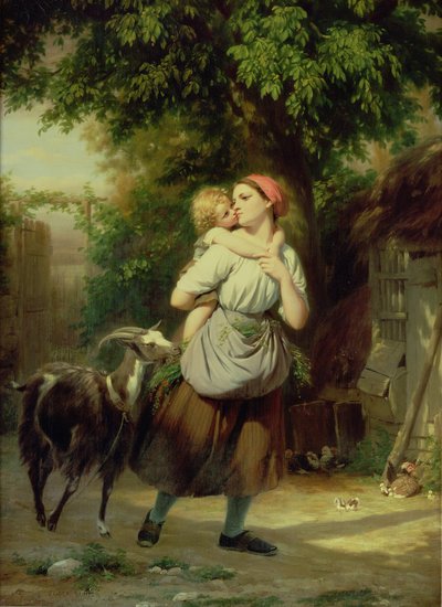 Onbekend schilderij door Fritz Zuber Buhler