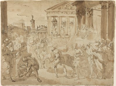 Een Triomfantelijke Processie in het Oude Rome door Gaetano Gandolfi