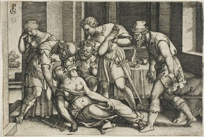 De Dood van Lucretia door Georg Pencz