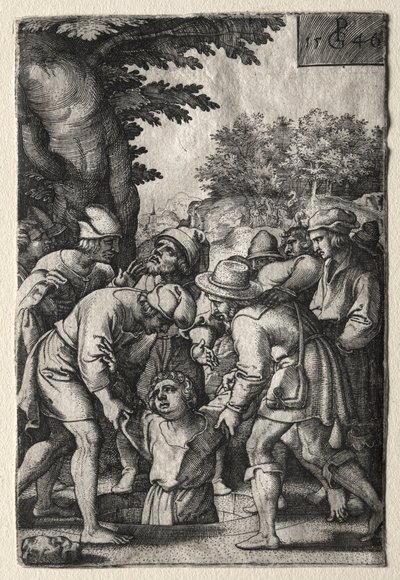 Jozef in een put geworpen, 1546 door Georg Pencz