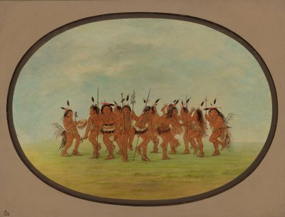 Amusante Dans - Sioux door George Catlin