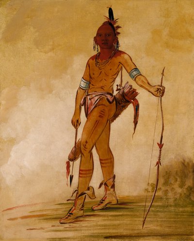 Cáh-he-ga-shín-ga, Kleine Chef, 1834 door George Catlin