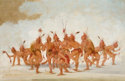 Ontdekkingsdans, Sac en Fox, 1835-1837 door George Catlin