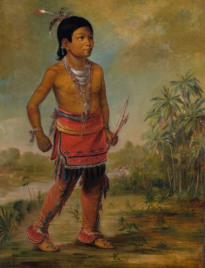 Osceola Nick-a-no-chee, een jongen, 1840 door George Catlin