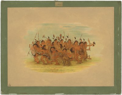 Scalpdans - Sioux door George Catlin