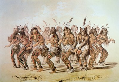 Sioux Beerdans door George Catlin