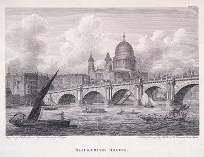 Blackfriars Brug, Londen door George Cooke