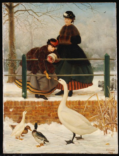 Uitgevroren, 1866 door George Dunlop Leslie