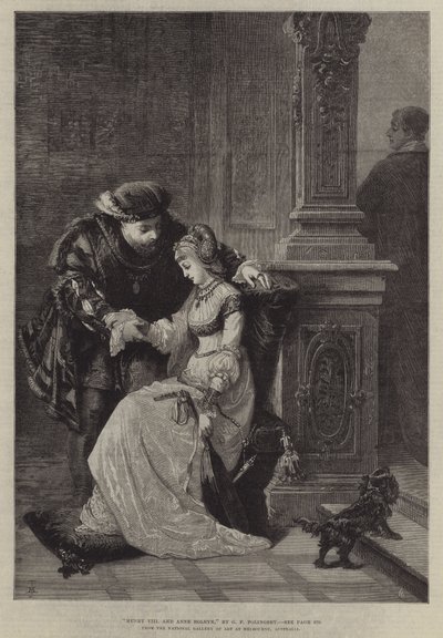 Hendrik VIII en Anna Boleyn door George Frederick Folingsby