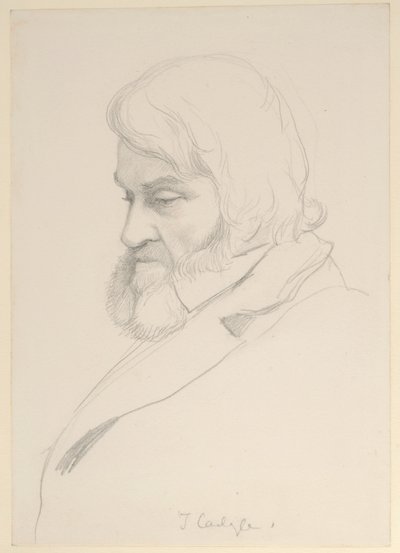 Portret van Thomas Carlyle, ca. 1875 door George Howard