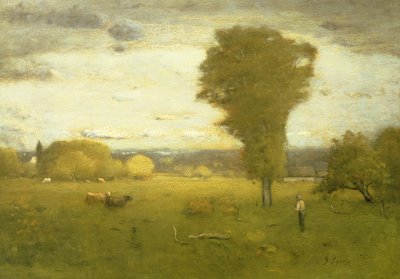 Zonovergoten weiland door George Inness