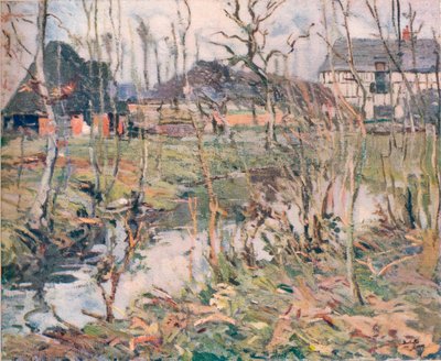 Een boerderij in Normandië, c1911 door George Oberteuffer